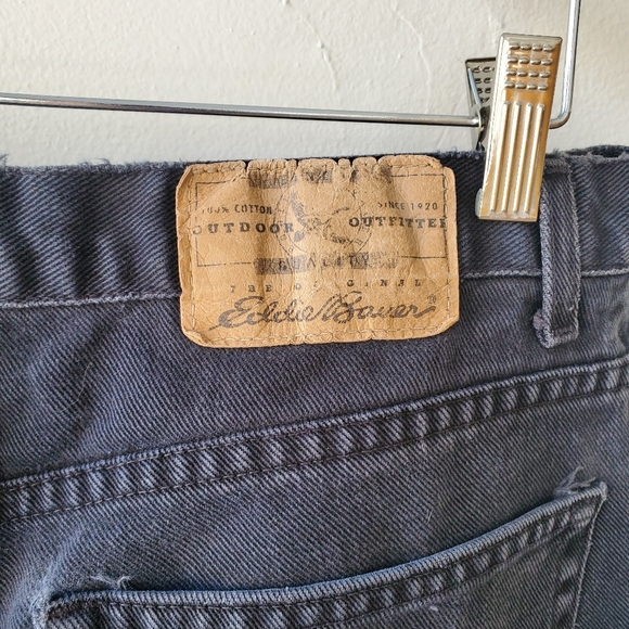 Eddie Bauer Jeans Men's Size 34 Black Relaxed Fit - Picture 6 of 14